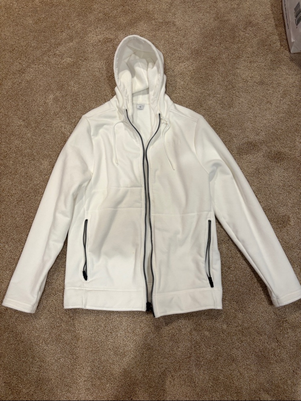 NOBULL White Full-Zip Hooded Jacket